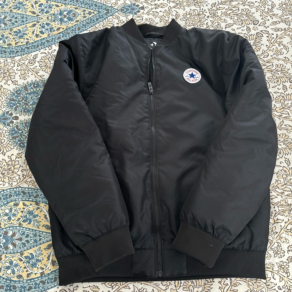 Converse Bomber Jacket Nylon Full Zip Coat